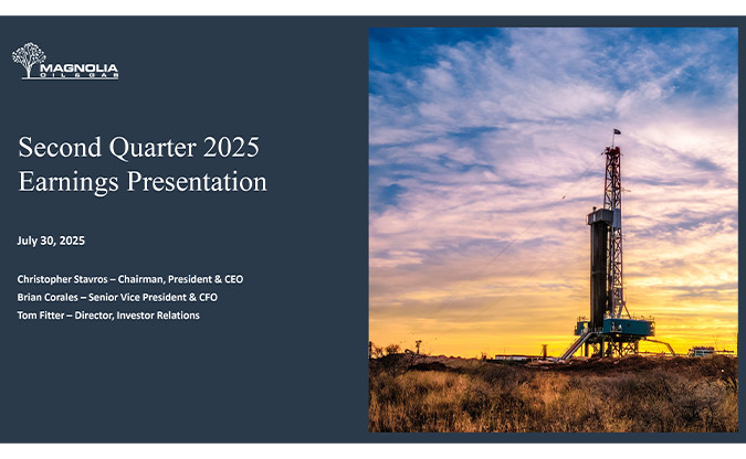 Image of 1Q 2025 Magnolia Oil & Gas Earnings Presentation
